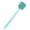 Blue, variant on Blue Silicone Bath Brush Long Handle Shower Scrubber Back Exfoliator Massage Tool Non Slip Grip Extended Length 36Cm 14.17Inch For Body Cleaning