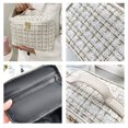 thumbnail image 3 of Pequeño bolso portátil del maquillaje de la fragancia, neceser portátil de gran capacidad, hecho de cuero de la PU, 3 of 5