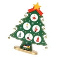 thumbnail image 3 of Desktop Mini Christmas Tree, Lightweight Wooden Christmas Tree Tabletop Decoration Creative  For Bookshelves, 3 of 8