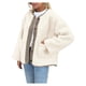 thumbnail image 2 of Abrigos de Invierno para Mujer, de Larga, con Botones, Chaquetas de Forro Suave, Ropa de Abrigo, Moda de Otoño Crema XXL, 2 of 9