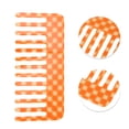 thumbnail image 2 of Unique Bargains 1 Pc Square Retro Checkerboard Hair Comb Orange White Acetate Sheet, 2 of 5