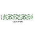 thumbnail image 3 of EWASWON St. Patrick's Day Shamrock Linen Table Runner, Festive Green Decor for Dining & Coffee Table, Reusable Holiday Accent, 3 of 6