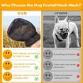 thumbnail image 7 of Dog Mask Mesh Design Buddy Guard Soft Washable Adjustable Drawstring Dog Fly Mask Outdoor Walking Protection for Eyes Nose Ears Large Dogs Masks for Dogs(S,Black), 7 of 7