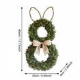 thumbnail image 3 of KUNPENG 18-Inch Easter Wreath with Rustic Rabbit Sign, Easter Decorations for Home, Spring Wreaths for Front Door, Artificial Floral Garland for Wall, Mantel & Indoor Decor, 3 of 9
