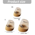 4Pcs Angled Chair Leg Pads Nonslip Chair Leg Protectors Foot Cover For ...