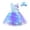 Blue, variant on Toddler Girls Dress Halloween LED Light Gown Hairband for Kid Fun Party Outfits PP1