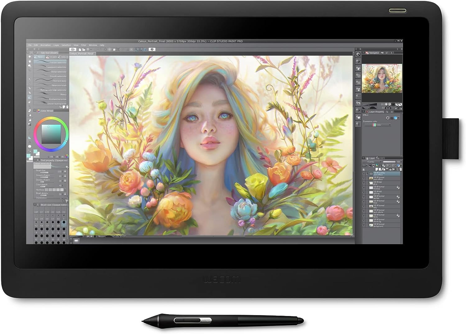 Wacom Cintiq 16 Pro Pen 2 Digital Animation Graphics Drawing