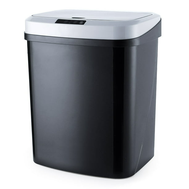 Automatic Trash Can Kitchen Garbage Can Infrared Detect Automatic Sensor Lid Smart Trash Can 4 2gal 16l Touchless Sensor Kitchen Trash Can Home Or Office Walmart Com Walmart Com