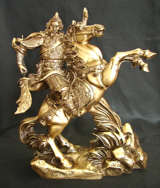 Kwan Kong on Horse Statue