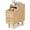Natural, variant on Giantex Nightstands, Slim Wooden End Tables w/2 Storage Drawers for Small Spaces, White