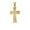 Gold no chain, variant on Unisex Stainless Steel Hip Hop Crystal Micro-Pave Iced Out Round Zircon Inlay Cross Pendant Amulet Crucifix Necklace Gold Free Chain