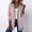 Pink, variant on Women's Mid-Length Corduroy Blazer Jacket, Denim Contrast Lapel Button Down Coat, Loose Fit Casual Knit Cardigan, Fall Winter Outerwear in 7 Colors, S-5XL