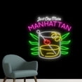 thumbnail image 3 of Handmadetneonsign Just One More Manhattan Neon Sign, Cocktail Wall Art Decor, Bar Pub Home Room Wall Decor, 3 of 5