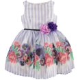 thumbnail image 1 of Pastourelle By Pippa & Julie Girls 4-6X Floral Print Dress (Purple 6X), 1 of 1
