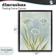 thumbnail image 4 of Stupell Industries Contemporary Three Blue Petals Black Floating Frame Canvas Art, 17 x 21, by Kim Allen, 4 of 8