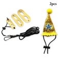 thumbnail image 2 of Bangcool Lizard Birthday Hat Festive Bearded Dragon Hat with Harness & Leash for Xmas, 2 of 10
