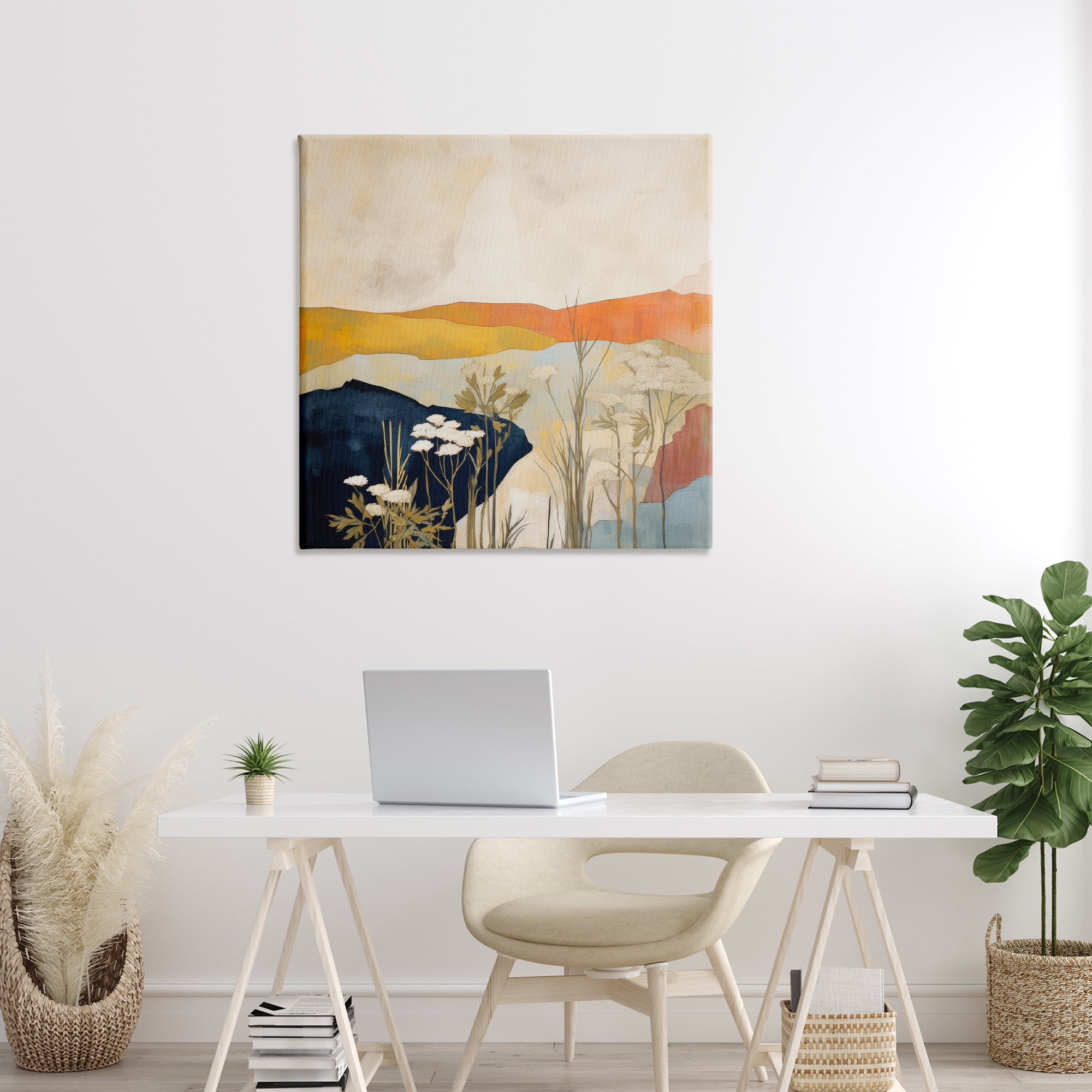 Stupell Industries Complex Desert Layers Landscape & Nature Painting Wrapped Canvas Art Print Wall Art, 36 x 36
