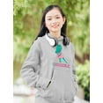 thumbnail image 2 of Crocodile In A Dress Hoodie Juniors -Image by Shutterstock,  Medium, 2 of 4