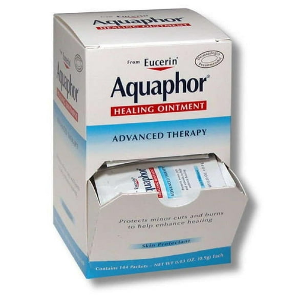 Aquaphor Healing Ointment,contains 144 packets,NET WT 0.03 OZ.(0.9g)Each By Visit the Eucerin Store