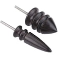 thumbnail image 1 of 2pcs Black Ebony Leather Burnisher Leather Tip Slicker Power Tool Leather Tools Polished Head for Rotary Tools, 1 of 5