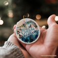thumbnail image 5 of Artistic Great Lakes Michigan State Ornament, Ceramic Landscapes and Travel Souvenir and Gift, 5 of 7