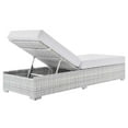 thumbnail image 4 of Modway Convene Outdoor Patio Chaise in Light Gray White, 4 of 8