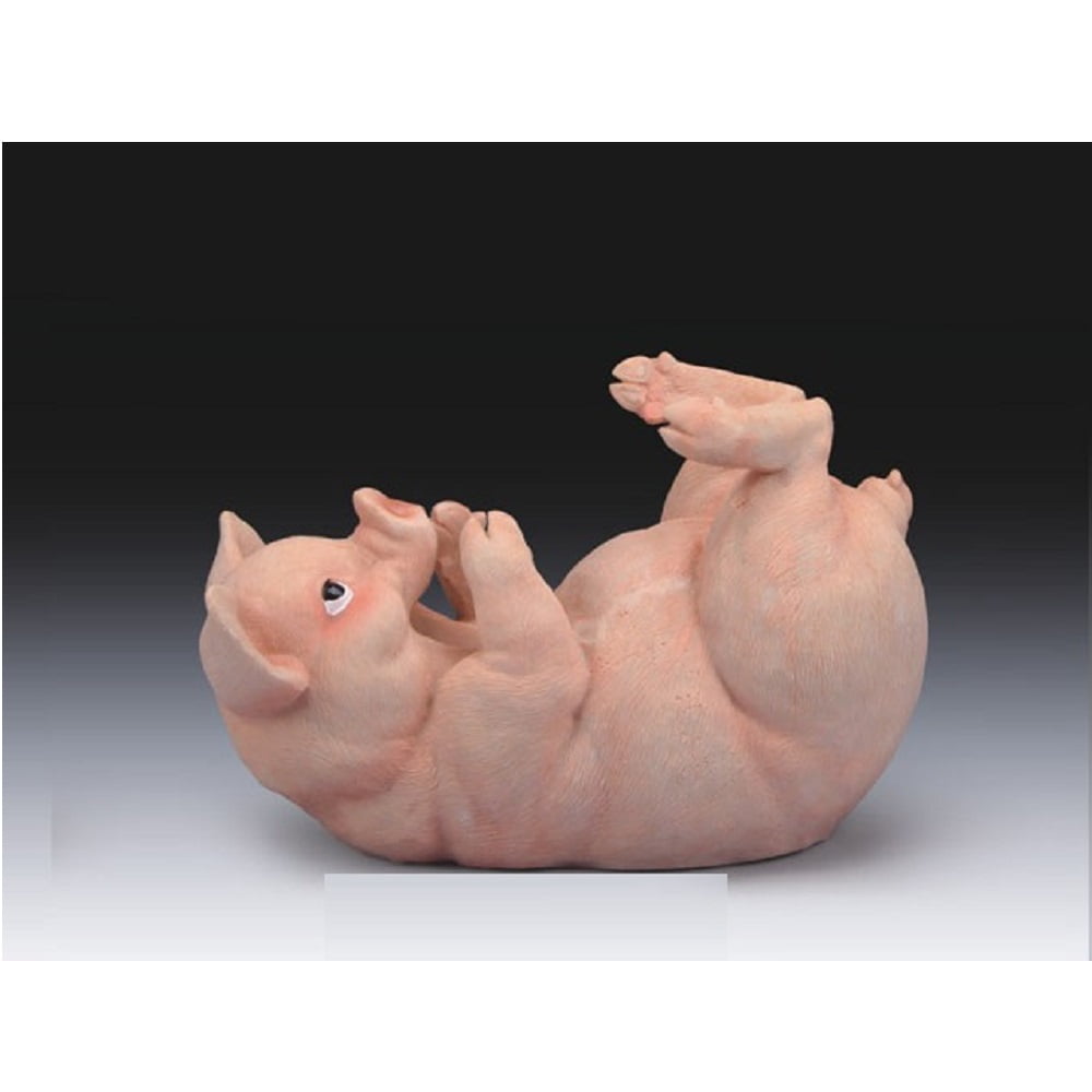 Drinking Pig Wine Bottle Holder Display Novelty Figurine Country