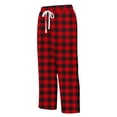 thumbnail image 4 of Besolor Womens Summer Capris Plaid High Waisted Drawstring Straight Leg Split Hem Casual Loose Vacation Beach Capri Pants with Pocket, 4 of 5