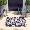thumbnail image 2 of Pioneer Flower Floral Print Flannel Non Slip Door Rugs,Washable Door Mats Indoor,Decorative Door Mats,Dirt-Resistant and Absorbent Doormat for Entrance,Bedroom,Kitchen,Bathroom,23.5"x16", 2 of 5