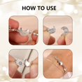 thumbnail image 7 of Lancharmed White Gold Plateds Magnetic Necklace Clasp Bracelet Clasp Moon Magnetic Jewellery Clasp Necklace Extenders for Women Friendship Gifts for Women, 7 of 7