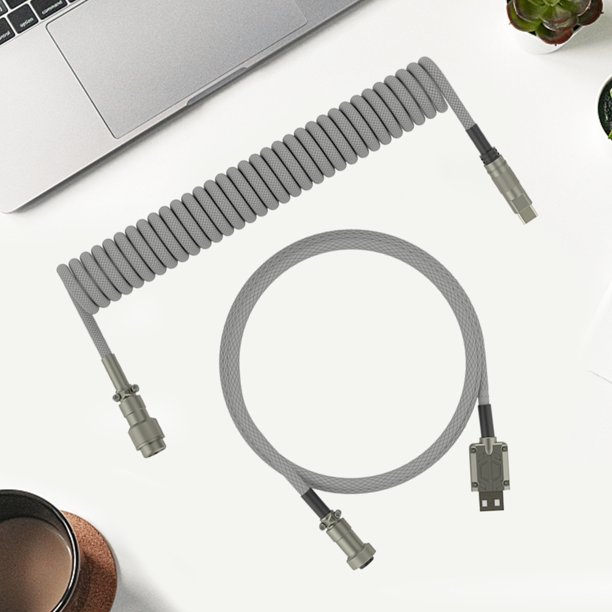 Tipo C del cable en espiral del 1.5m a la aviación de la primavera del alambre de la primavera del USB para la computadora de escritorio Ndcxsfigh Para estrenar