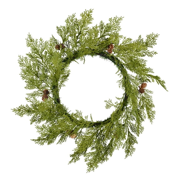 Vickerman 24" Cedar Pinecone Artificial Christmas Wreath, Unlit