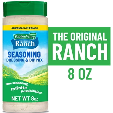 Hidden Valley Original Ranch Seasoning, Dressing and Dip Mix, Shaker Canister, 8 Ounces