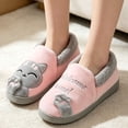 thumbnail image 6 of Knivor Cat Cartoon Bootie House Slippers for Women Cute Animal Fuzzy Fleece Lined Slip On Non Slip Thick Sole Indoor Outdoor Winter Couple Slippers, 6 of 8
