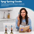 thumbnail image 4 of Majestic Giftware SC-SHHR-T Safed Shabbat Candle, 5-Inch, Harmony Turquoise, 12-Pack, 4 of 4