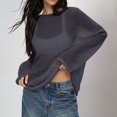thumbnail image 2 of Women Oversized Long Sleeve Sheer Mesh Knit Sweater Tops Summer Loose Hollow Out Pullover Shirt Beach, 2 of 6