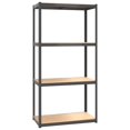 thumbnail image 3 of vidaXL 4-Layer Shelves 2 pcs Anthracite Steel&Engineered Wood, 3 of 5