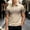 Khaki, variant on FRSASU Polo Shirts for Men Loose Fit Short Sleeve Contrast Color Print Quarter-Zip Golf Shirt Summer Spring Casual Tops White