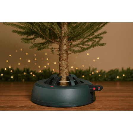 Stephan Roberts Heavy-Duty Green Wide Mouth Live Christmas Tree Stand, Holds Trees Up to 8 ft