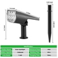 thumbnail image 6 of Elegant Choise Solar Spotlights Outdoor Waterproof 7 LED Landscape Lights, White, 6 of 29