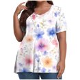 thumbnail image 1 of Camisas de Manga Larga para las Mujeres Cuello Redondo Impreso de Ajuste Suelto, Top de Moda de Verano Sexy para el Uso Diario, 1 of 8