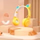 thumbnail image 4 of Pisexur - Auriculares Bluetooth para niños, modernos y bonitos, con diseño luminoso, para montar en la cabeza, organizador de electrónica., 4 of 9