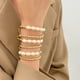 thumbnail image 5 of Pulsera de estilo sencillo con perlas de imitación y costura de cuentas redondas geométricas de estilo frío para mujer, 5 of 5