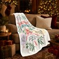 thumbnail image 3 of Printed Flannel Throw Blanket Bonus Mom Extra Blessed Floral Hearts and Bow, 3 of 9