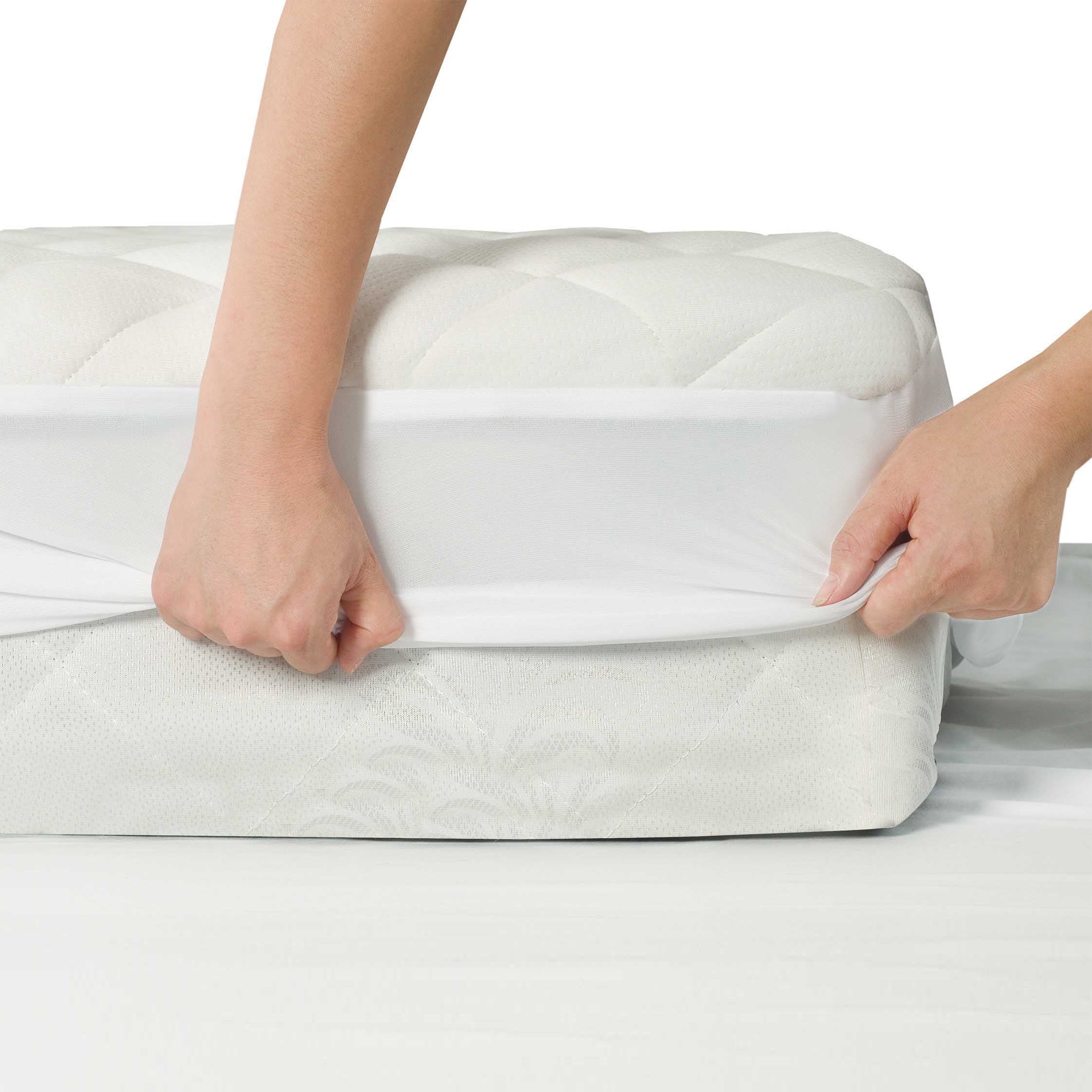 All-in-One Circular Flow Breathable & Cooling Fitted Mattress Pad, Full