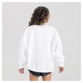 thumbnail image 2 of Women's Gameday Couture  White New York Giants Swift Strike Premium Oversized Fleece Pullover Sweatshirt, 2 of 4
