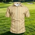 thumbnail image 5 of Guluxicc Men's Striped Shirts Button Down Short Sleeve Shirts for Everyday Wear Summer Casual Outfits, 5 of 5