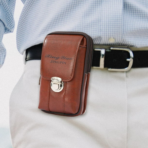 Soporte para cinturón de teléfono, bolso con cremallera, riñonera