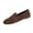 05#Brown, variant on Womens Black Chunky Low Heel Pumps Suede Dress Flats Shoes Comfortable Work Loafers Business Office Shoes