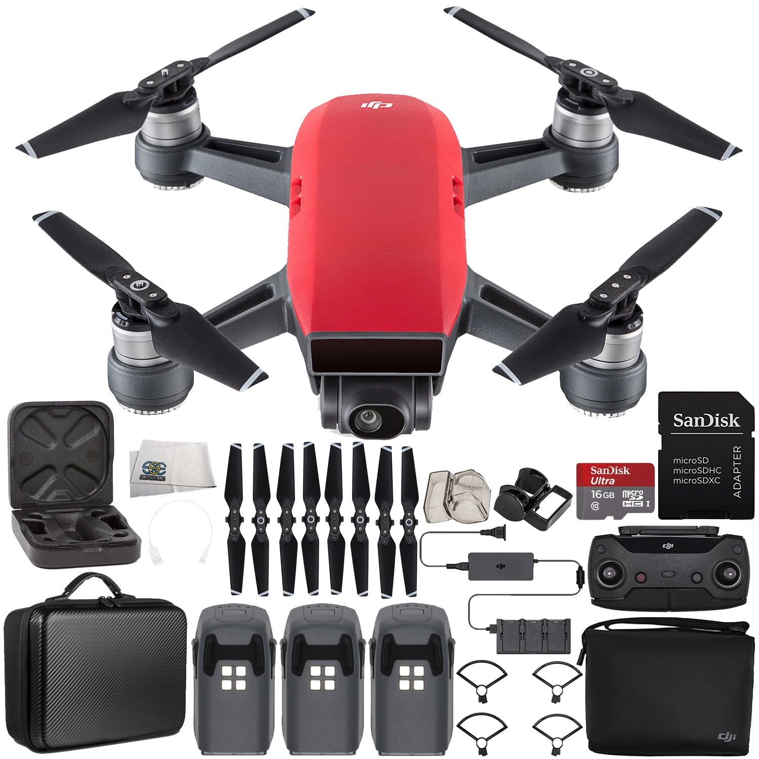 DJI Spark Portable Mini Drone Quadcopter Fly More Combo ...